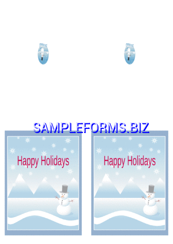 Holiday Card Template 1 dot pdf free