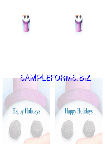 Holiday Card Template 3 dot pdf free